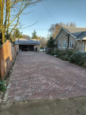 Paved driveway