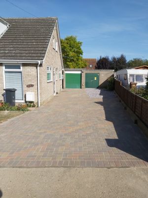 Paved driveway